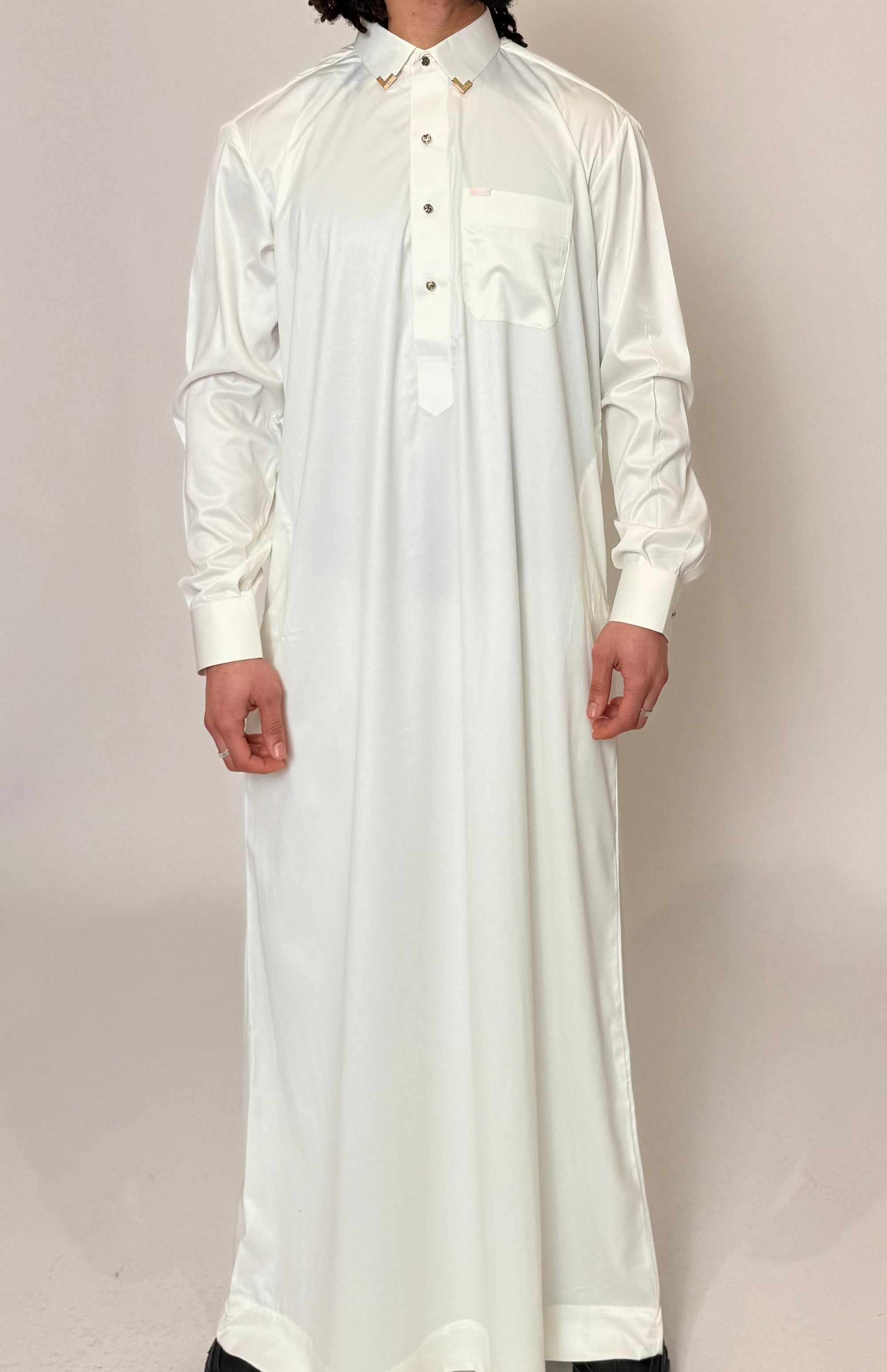 Qamis Qatari blanc
