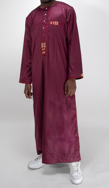 Qamis rouge bordeaux