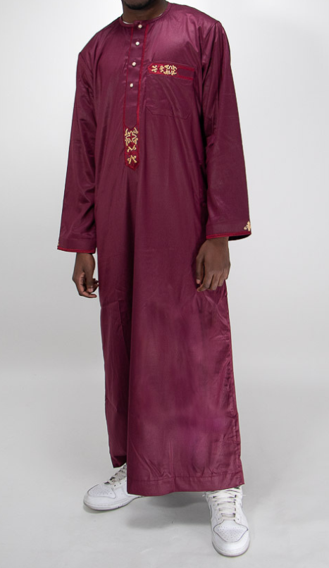 Qamis rouge bordeaux