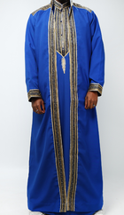 Ensemble bleu doré