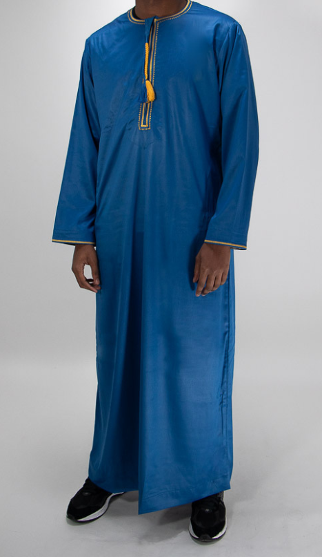 Qamis Omanais bleu