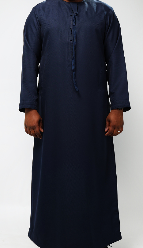 Qamis emirati bleu marine