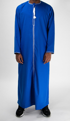 Qamis Omanais bleu