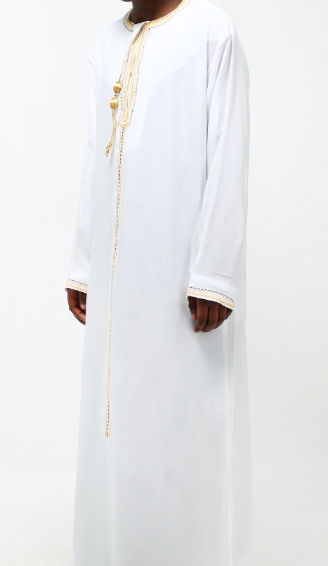 Qamis enfant blanc