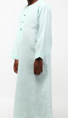 Qamis enfant vert d'eau