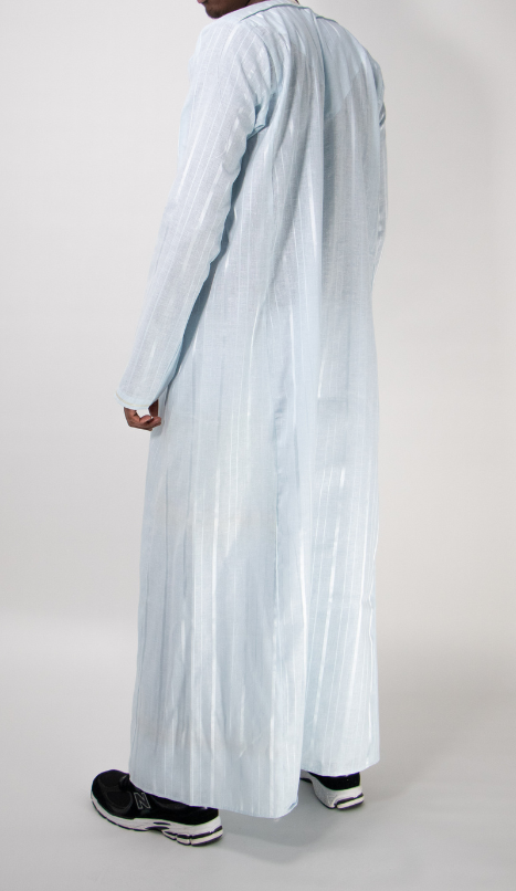 Qamis bleu clair