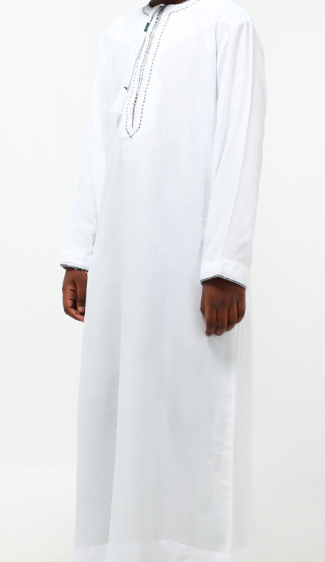 Qamis enfant blanc