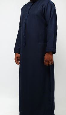 Qamis emirati bleu marine