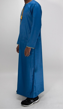 Qamis Omanais bleu