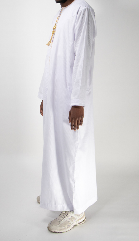 Qamis blanc melimeli douria