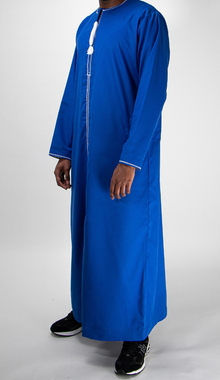 Qamis Omanais bleu