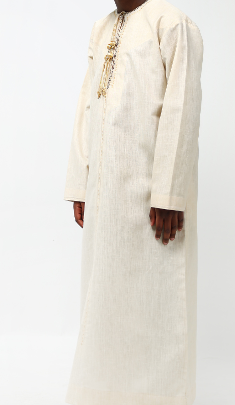 Qamis enfant beige