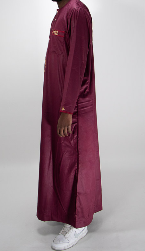 Qamis rouge bordeaux