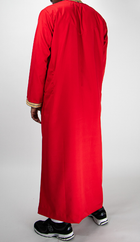 Qamis rouge broderie doré
