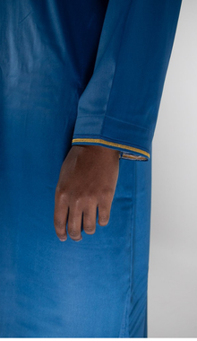 Qamis Omanais bleu