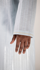 Qamis bleu clair
