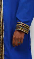 Ensemble bleu doré