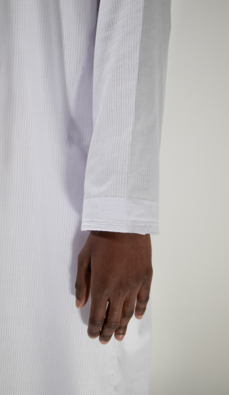 Qamis blanc melimeli douria
